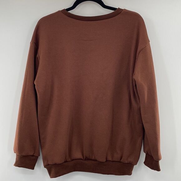 3for$20 SHEIN Brown Los Angels Sweater size: small - Picture 7 of 7